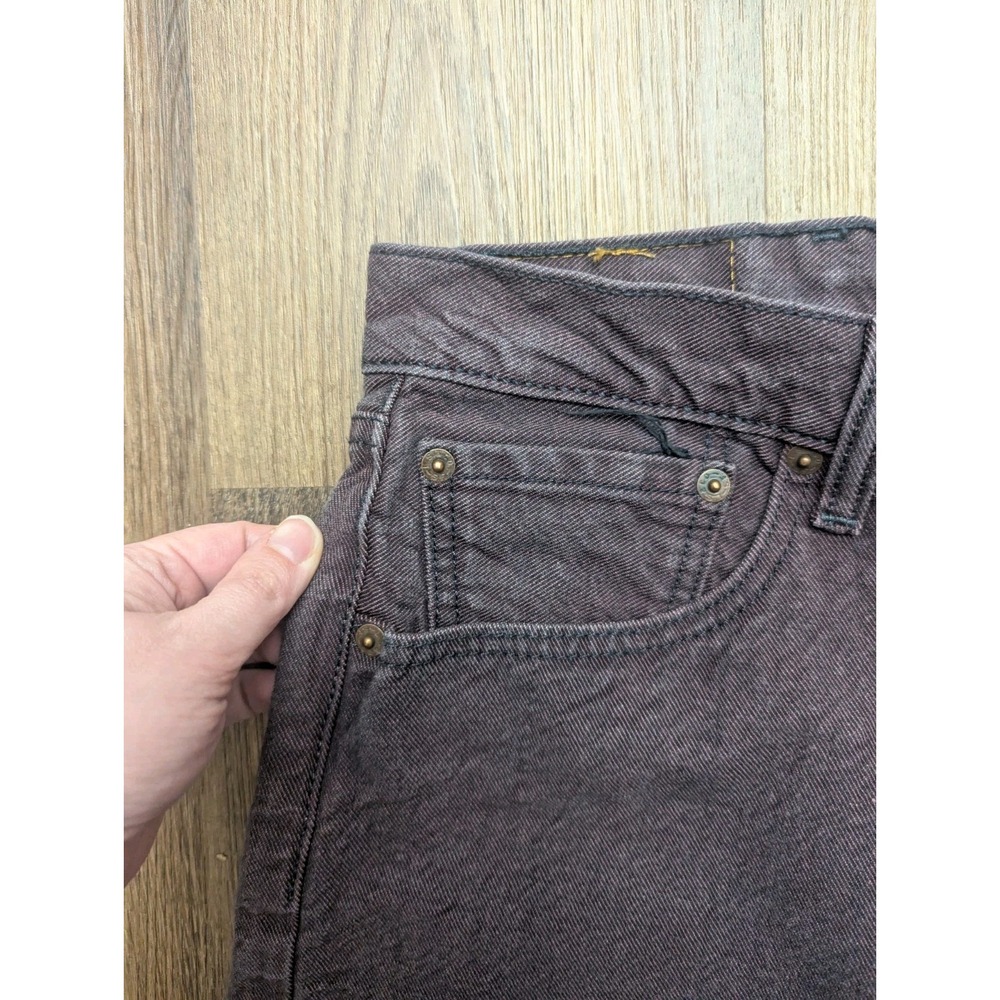 501 Jeans Mens 38x34 Purple Cone Denim White Oak Dark Wash Button Fly Denim - Picture 4 of 10
